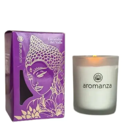 Vela premium aromanza lavandas del valle